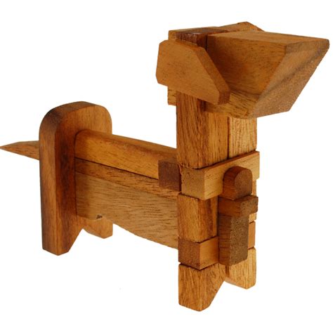 Dog Kumiki | 3D Wooden Puzzles | Puzzle Master Inc | Wooden puzzles, Wood puzzles, Wooden