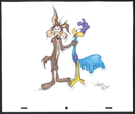 Virgil Ross Wile E Coyote And Road Runner Drawing