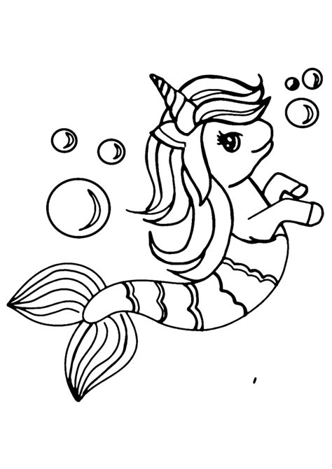 Rainbow Unicorn Mermaid Coloring Pages Mermaid Coloring Page By Sexiz