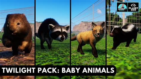Planet Zoo Twilight Pack All The New Baby Animals Showcase Youtube