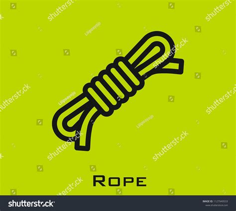 Rope Icon Signs Stock Vector Royalty Free 1127949533