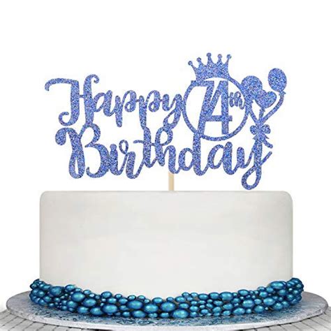 74 Black Glitter Happy 74th Birthday Cake Topper Cheers To 74 Years