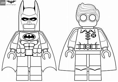 Batman Lego Coloring Pages Minifigures Printable Getcoloringpages