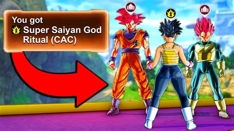 Unlocking New Cac Super Saiyan God Skill Dragon Ball Xenoverse
