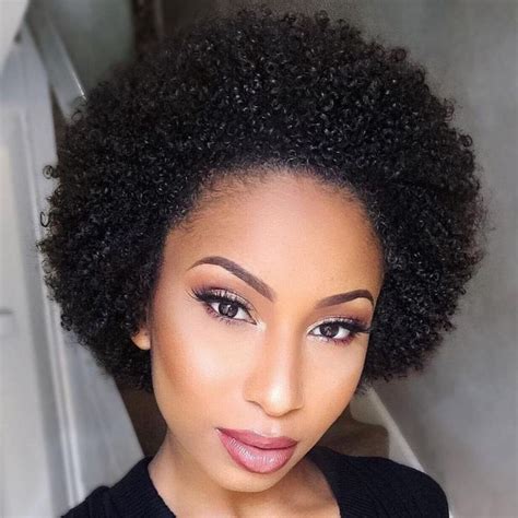 75 Most Inspiring Natural Hairstyles For Short Hair Natural Afro