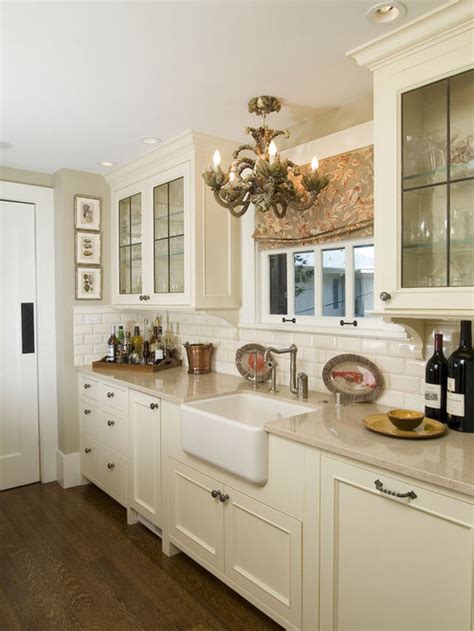Finally, if white kitchen cabinets are in your plans, don't be afraid to add flourishes of color to the rest of your kitchen. Cream Subway Tile | Houzz