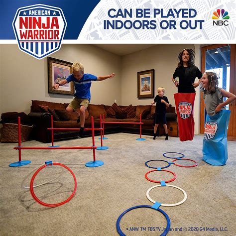 American Ninja Warrior Competition Set 41 Pcs Outdoor Obstacle Course