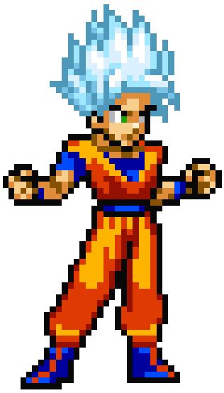 Goku Pixel Art