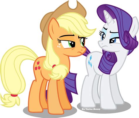 Applejack And Rarity Are Not Buying It By Vector Brony On Deviantart