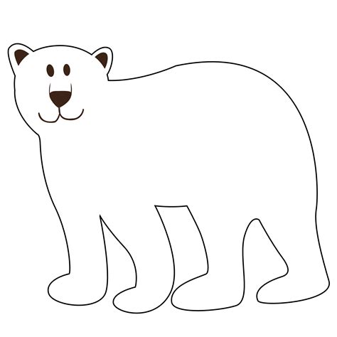 Polar Bear Clipart Outline 20 Free Cliparts Download Images On