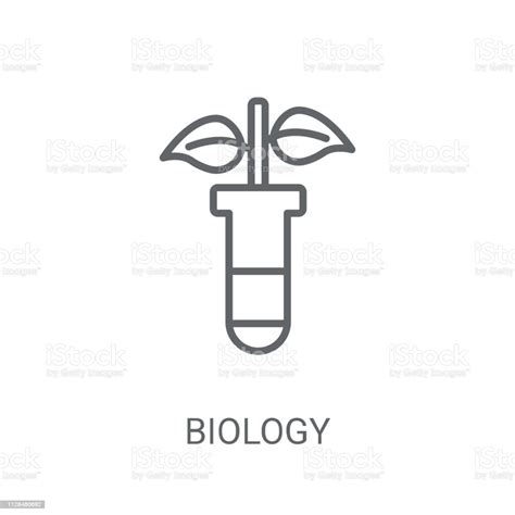 Biology Icon Trendy Biology Logo Concept On White Background From