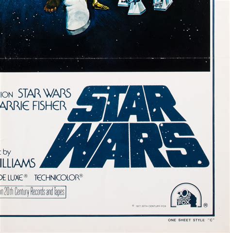 Star Wars 1977 Us International Style C Film Poster Tom Chantrell