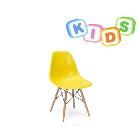 Childrens Charles Ray Eames Style Dsw Side Chair Yellow Childrens
