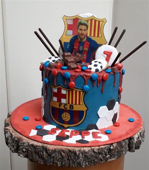 Fc Barcelona Messi Cake By Roseline ⚽️🏆 Voetbal Taart
