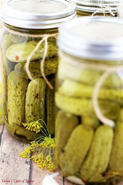 Easy Canned Dill Pickles Recipe Valyas Taste Of Home