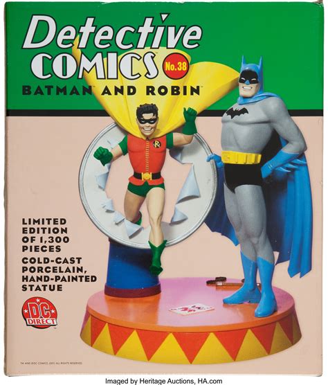 Batman And Robin Detective Comics 38 Limited Edition Statue Lot