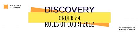 Maybe you would like to learn more about one of these? Discovery: Order 24 of the Rules of Court 2012 Malaysian ...