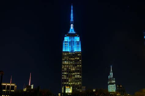 Empire State Building Lights Up Blue For John Lennons 80th Birthday