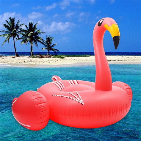 Special price £3.97 was £29.99. Inflatable Giant Pink Flamingo Pool Float Ride on Float ...