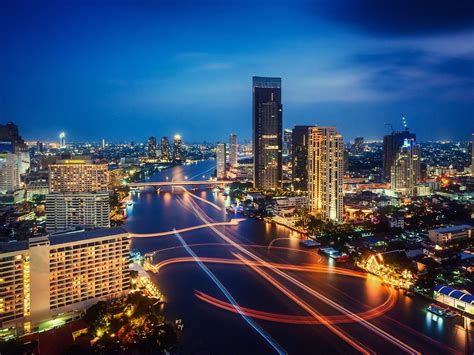 Thailand Night City Lights : Wallpapers13.com