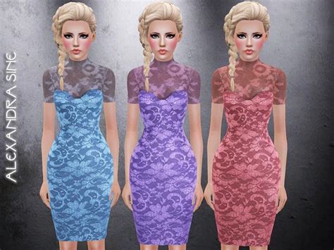 The Sims Resource Simple Lace Dress