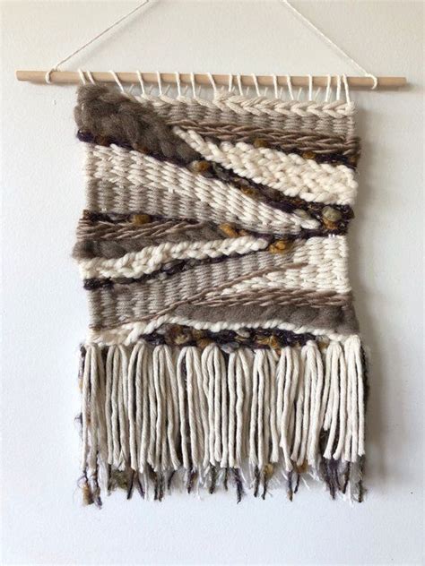 Handwoven Wall Art Woven Wall Hanging Tapestry 10 X 26 Woven Wall