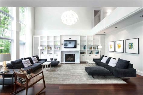 20 Beautiful Living Room Designs With High Ceilings