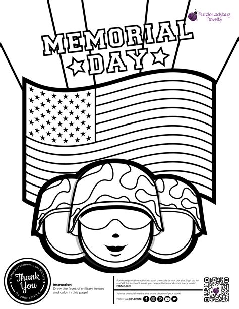 Memorial Day Free Printable By Plbfun Free Printable Coloring Pages