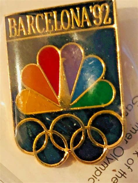 4.5 out of 5 stars. New Vintage 1992 Barcelona NBC Logo Olympic lapel hat ...