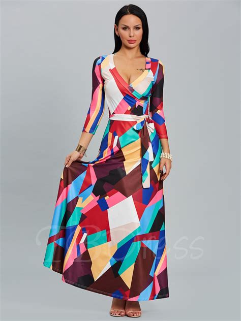 Color Block Lace Up Womens Maxi Dress Womens Maxi Dresses Maxi Dress Dresses