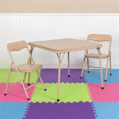 Lancaster Home Kids 3 Piece Folding Table And Chair Set Kids Activity