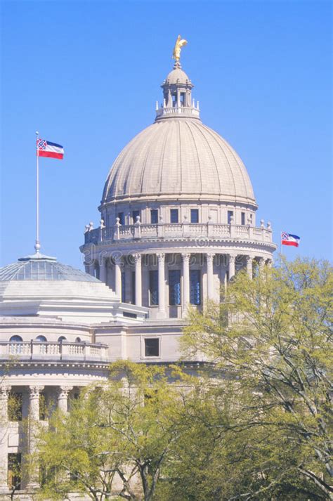 Dome Of The Mississippi State Capitol Building Stock Image Image Of