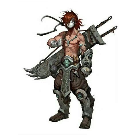 Human Masked Barbarian Pathfinder Pfrpg Dnd Dandd D20 Fantasy Fantasy