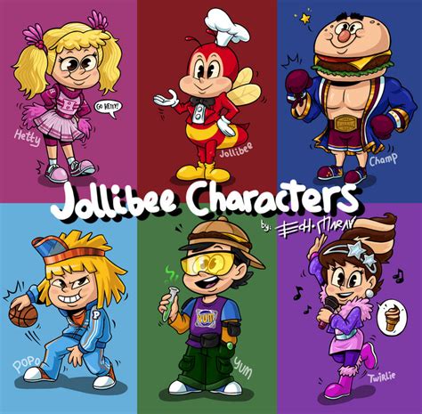 Jollibee Mascots Characters Jollitown Echo Marav By Echo Marav On