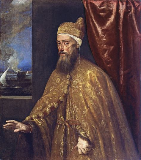 Tiziano Il Doge Francesco Venier Famous Portraits Portrait Doge