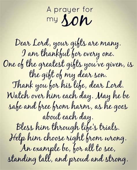 A Prayer For My Son Prayer For My Son Son Quotes Inspirational Quotes