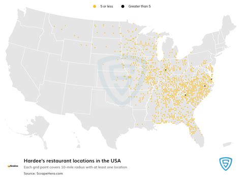 Number Of Hardees Store Locations In The United States In 2022