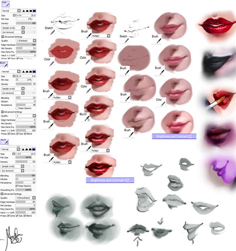 Lips Tutorial By Mah On Deviantart