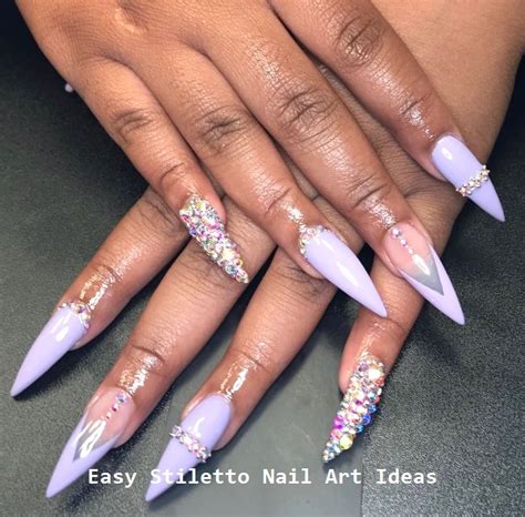 30 Great Stiletto Nail Art Design Ideas 2 With Images Lavender