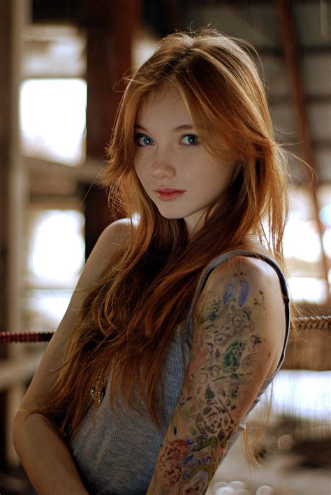 X Olesya Kharitonova Model Redhead Wallpaper Coolwallpapers Me