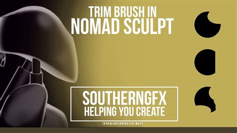 Nomad Sculpting App Using The Trim Brushes In Nomad Youtube