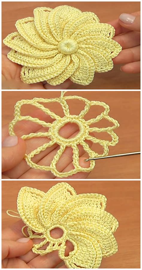 Crochet Beautiful Flower Motif We Love Crochet