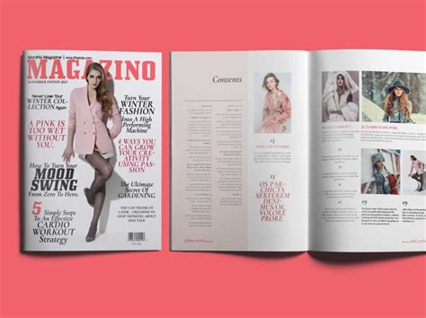 Creative Magazine Design Layout Template By Print Graphic Role On Dribbble