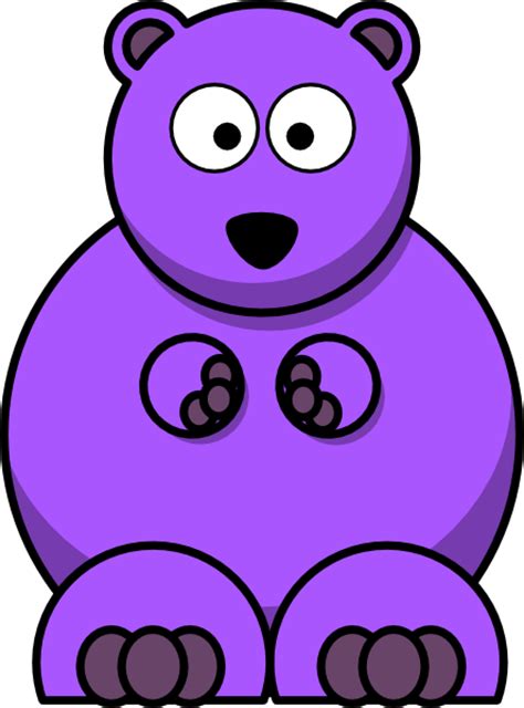 Purple Bear Clip Art At Vector Clip Art Online