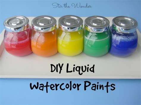 Diy Liquid Watercolor Paint Stir The Wonder