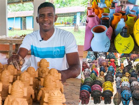 Emprendedor Dominicano Se Destaca En La Artesanía Taína Imagenes Dominicanas