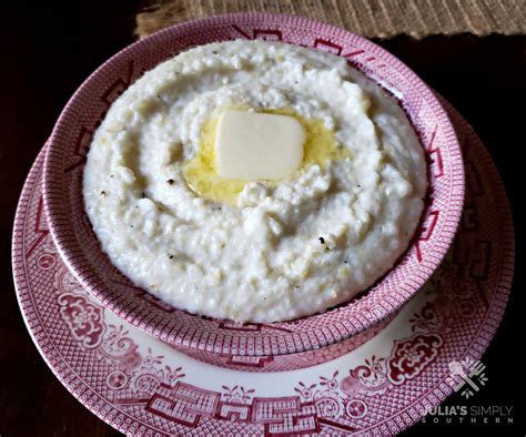 Southern Breakfast Grits Recipe Julias Simply Southern