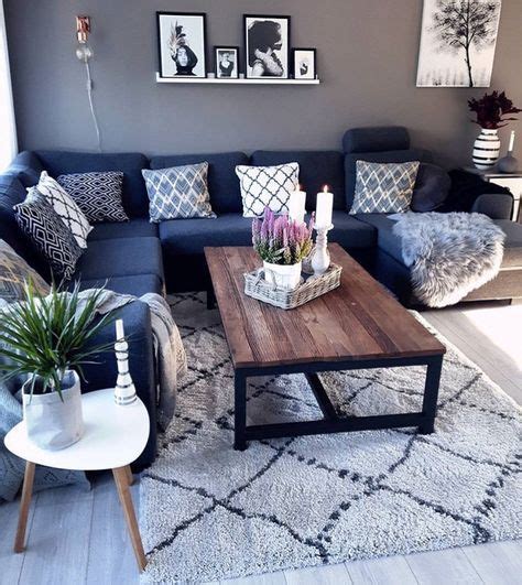 Living Room Design Ideas With Blue Sofa