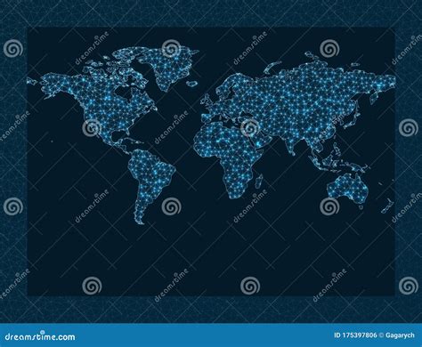 World Map Connection Stock Vector Illustration Of Globe 175397806