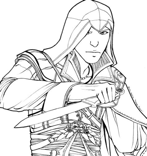 Click the download button to view the full image of assasins creed coloring pages. coloring_page__assassin_altair_by_lychee_twist | Coloriage ...